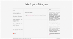 Desktop Screenshot of idontgetpolitics.co.uk
